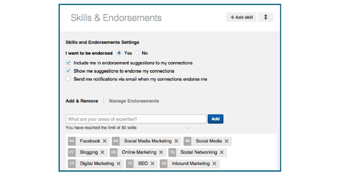 LinkedIn Skills and Endorsement